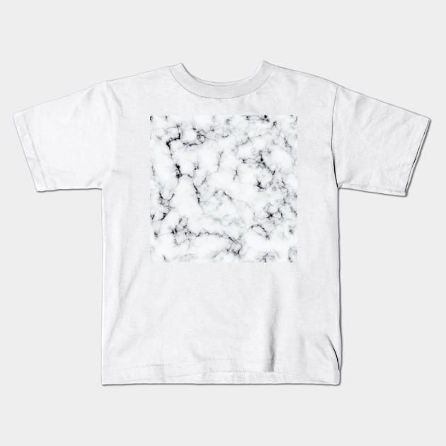 Marble design Kids T-Shirt by Pressia